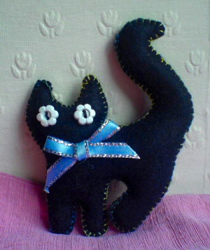 Cat Stuffed Animal Pattern - Felt Plushie Sewing | Craft Ideas